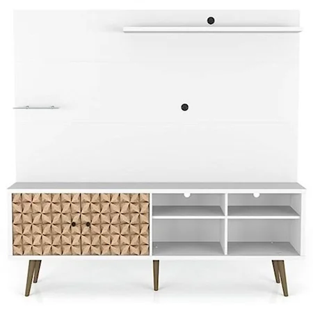 Mid-Century Modern Freestanding Entertainment Center